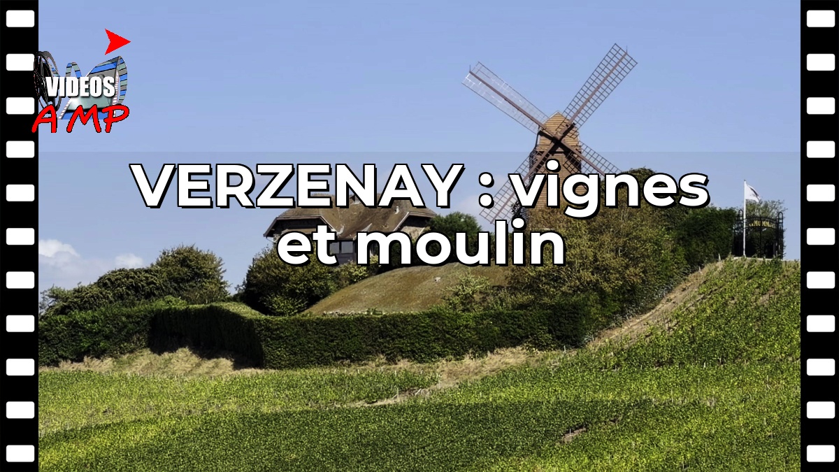 VERZENAY : vignes et moulin